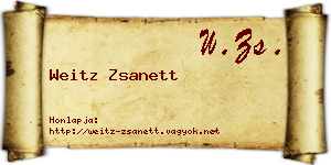 Weitz Zsanett névjegykártya